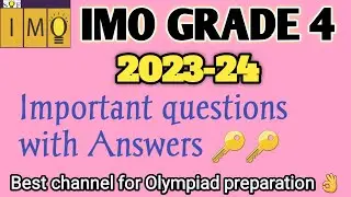 IMO Grade 4 | Math Olympiad Solved Paper |  IMO 2023-24 | SOF IMO 2023-24 | Class 4 Math Olympiad