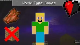 Minecraft CAVES ONLY World Survival is HARD