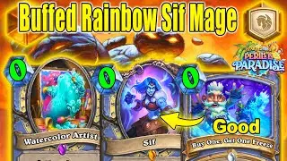 Strongest New Buffed Rainbow Sif Mage Deck Finally Playable Mage At Perils in Paradise | Hearthstone