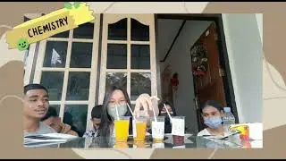 Praktikum sederhana larutan Asam Basa dengan indikator alami yaitu kunyit.