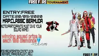 FZ GANG PRESENT FREE FIRE TOURNAMENT  PROMO 20/09/2020 FREE ENTRY