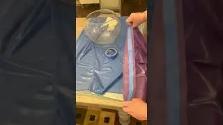 Making a latex vac bed - gluing the latex