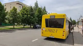 Минск.Поездка в автобусе МАЗ-203.115,гос.АТ 7652-7,марш.112с (01.08.2021)