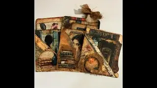 Wrap Around Corner Pockets | Junk Journal Must-Have | Grungy Library Lap Book Journal!