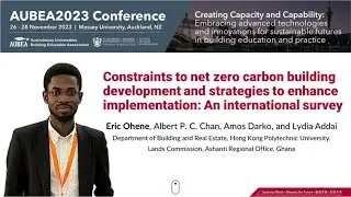 AUBEA Conference 2023 Presentation