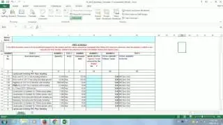 E tendering | E Procurement | How To Make BOQ