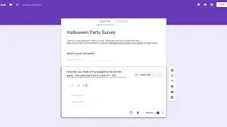 Google Forms - Linear Scale Questions