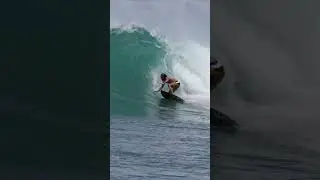 TRIPLE BARREL ON ONE WAVE!!! FULL SESSION ON A CHANNEL. #surf #surfing #waves #travel #mentawai