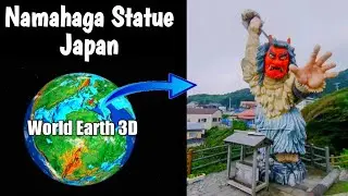 #922 Namahaga Statue 🗿 on google earth  in Japan #googleearth #googlemaps #worldearth3d