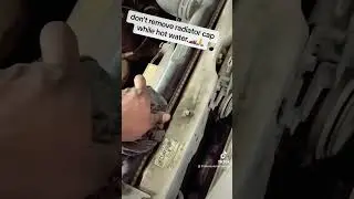 Don’t remove cap will hot water #mechanic #car