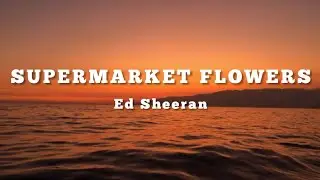 Ed Sheeran- SUPERMARKET FLOWERS (lyrics)