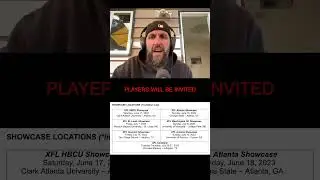 BREAKING NEWS! New XFL 2023 Summer Player Showcases and XFL Combine Announced + Application Details!