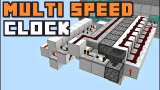 Minecraft: MULTI SPEED REDSTONE CLOCK V2 [Redstone Creation]