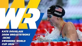 🇺🇸 Kate Douglass With Her First Ever Individual World Record in 200m Breaststroke (SCM)