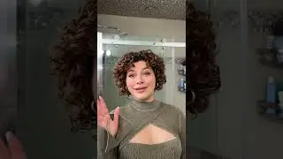 MY MORNING CURLY HAIR ROUTINE (after washing it before bed😴)