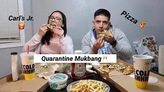 Quarantine pizza Mukbang (Q/A)