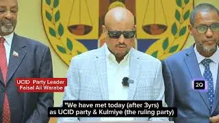 Gudoomiye Faysal Cali Waraabe oo sheegay in Somaliland hawada la soo wareegtay.