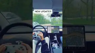 Using an Xbox Controller to drive my Tesla #tesla #shorts