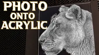 Laser Engraving My Photo onto Acrylic Process Co2 Laser