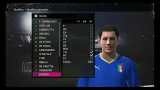 statistiche dei giocatori del italia su pro evolution soccer 2010