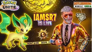 Pokemon Unite and BGMI Live Stream 🤩🔥| Leafeon 🌿 is HERE 🙂 | Road To 4K Subs.🥳🎉🎊