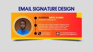 How to Design Email Signature banner in Photoshop