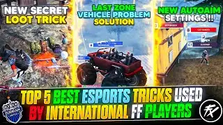 BIGGEST SECRET AIMBOT SETTINGS OF FREE FIRE | TOP 5 BEST ESPORTS TIPS & TRICKS OF FREE FIRE