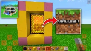 How to Make PORTAL to MINECRAFT in CRAFT WORLD