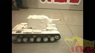 Танк VSTank PRO KV-2 зимний камуфляж с пневмопушкой 