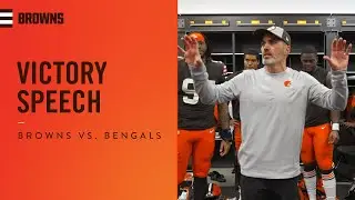 Kevin Stefanski's Victory Speech vs. Bengals