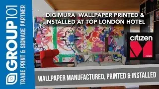 Digimura Wallpaper Printing and Installation at Citizen M Hotel London Shoreditch