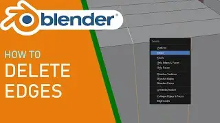 Blender how to delete edges
