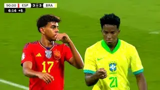 Endrick & Lamine Yamal Showing Their Class At Santiago Bernabeu in 2024 HD