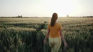 Walking in the field...