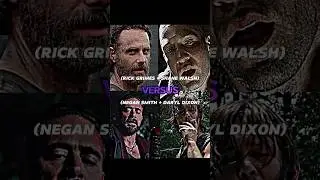 Rick Grimes and Shane Walsh vs Negan Smith and Daryl Dixon | Battle #shanewalsh
