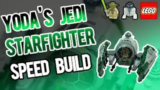 🚀 Epic Lego Yoda's Jedi Starfighter Speed Build! ⏩ A Must See!