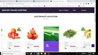 online grocery shopping Project in PHP