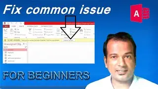 how to fix common issue to running access database