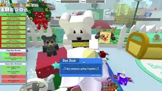 Roblox - Bee Swarm Simulator -  Bee Bear The Joy Of Buying Finished.  Beesmas 2022.
