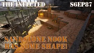 Lots Of Sand Stone Walls And Foundations Going In!  The Infected Gameplay, Let's Play S6EP87