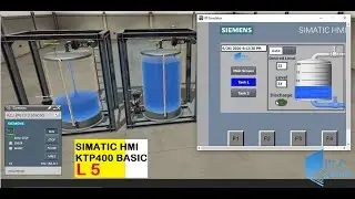 Siemens TIA PORTAL & ktp400 (complete 2 tanks filling station on HMI)