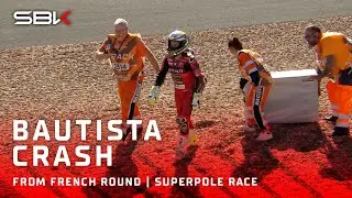 Bautista's Superpole Race crash at Magny-Cours 💥 | 2024 #FrenchWorldSBK 🇫🇷