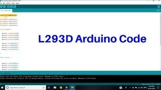 code explanation of l293d motor driver arduino tutorial [CC]
