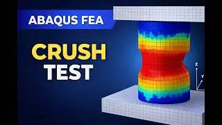Abaqus Tutorial : Écraser une pièce cylindrique | Crushing a cylindrical part