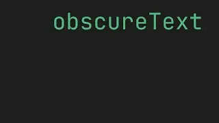 FLUTTER obscureText property | TextField