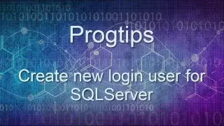 Create new user SQLServer