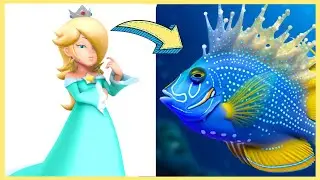 SUPER MARIO BROS Characters as FISH 2023