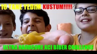 Ultra HardCore Acı Biber Challenge - Kustum!! - 10 TANE YEDİM!! w/Umuthan : Hüseyin