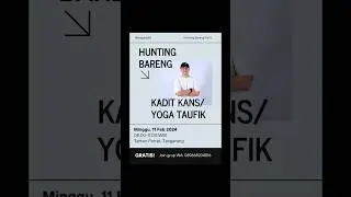 Yuk kita hunting foto bareng di Taman Potret, Tangerang. Hari Minggu, 11 Feb 2024 jam 8 pagi. GRATIS