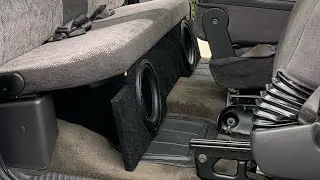 2001 Dodge Ram 1500 10” Subwoofers under seats